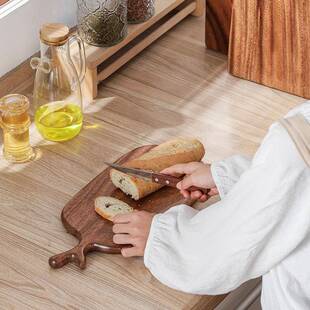 日式韩式家杂货家居厨房木砧板QPV用实木板果水砧菜板面包牛排摆