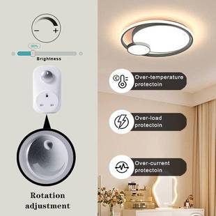 可控硅调节灯光智能插头转换调光器智能家居手动旋钮英规matter