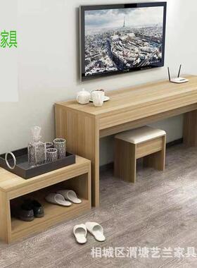 行酒宾店视电柜李柜组合家853具馆专用轻奢简约书桌公寓酒店标间