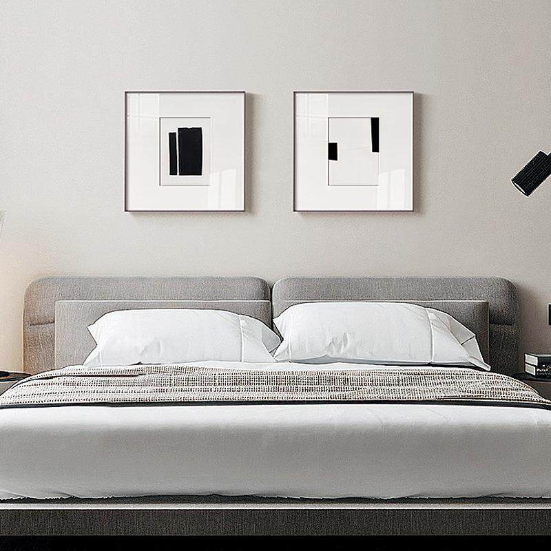 黯然QB202301现代简约饰客厅装画黑白灰抽象艺术挂画卧室办公室商