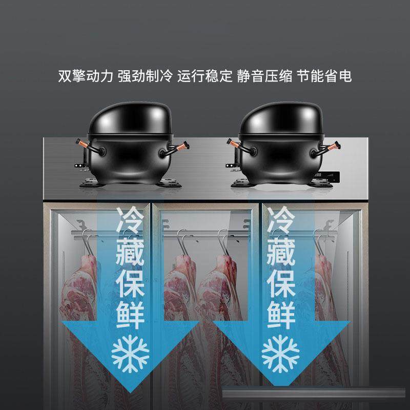 挂肉318商用保鲜柜鲜肉冷柜柜熟成柜冷藏式立冷冻鲜肉排酸展示柜
