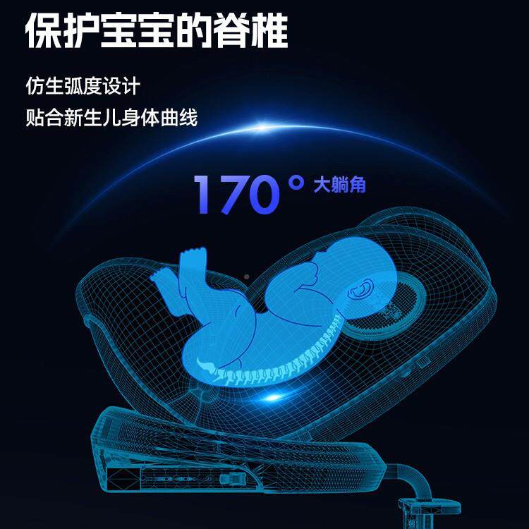 新俏贝007比儿童安全座椅车用宝汽宝幼儿车载生儿0-4-12岁可坐婴