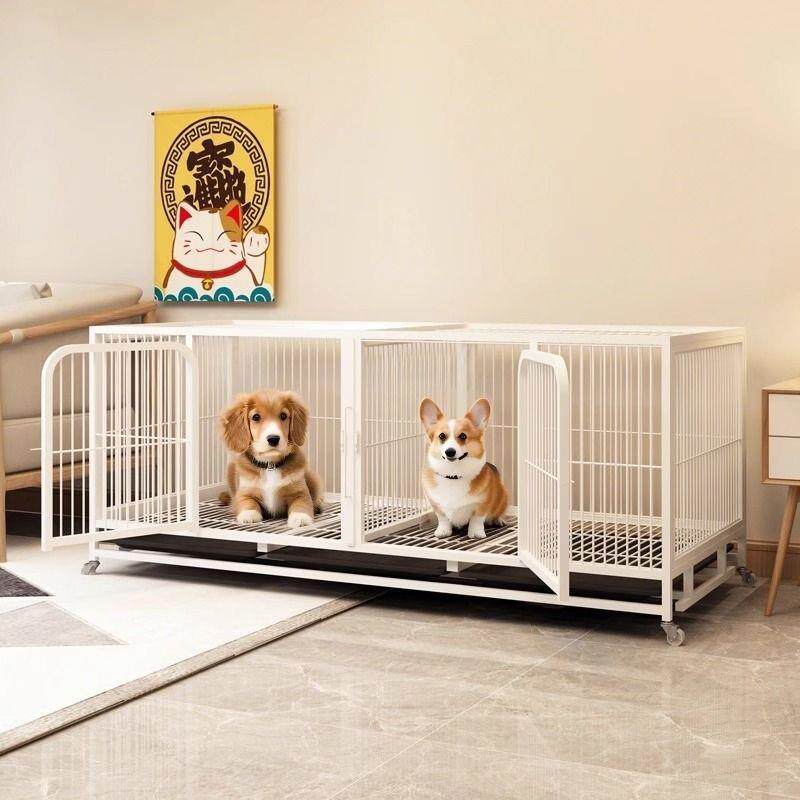 物狗笼子宠中大型犬家用室内分厂家直供离带厕边牧金毛熊狗笼比狗
