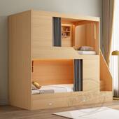 上下铺青旅民宿双层床太空舱上下床电竞酒店床学生宿舍高低