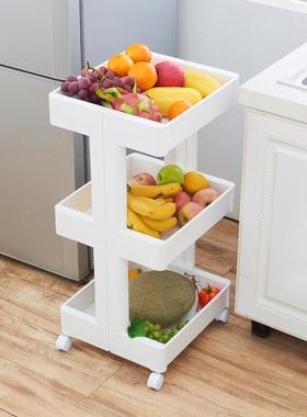 日式塑料置物架卫生6277纳间厨四房客厅浴室收纳架三层层果蔬收储