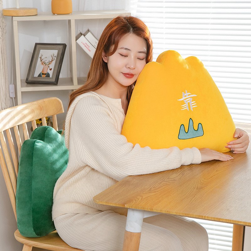 后有靠山创意抱枕沙发靠枕办公室车座椅护腰靠背学生宿舍椅子靠垫