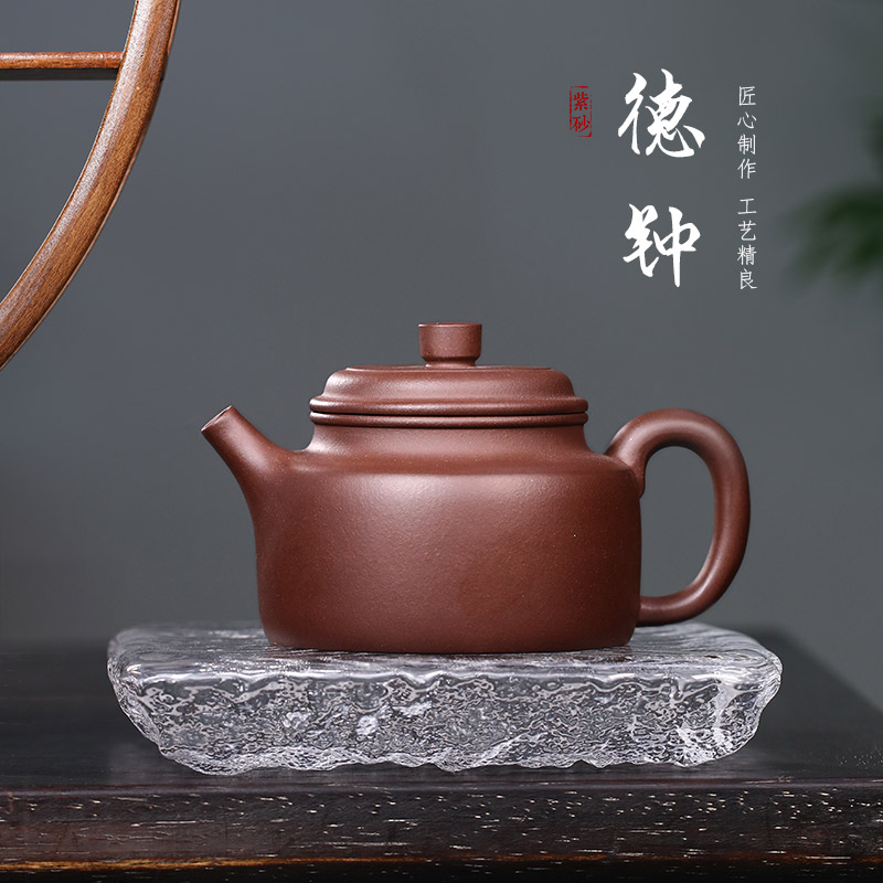 藏壶天下宜兴紫砂壶纯手工小容量功夫茶具原矿紫泥家用泡茶壶德钟