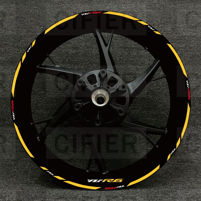 R3 R1 R贴纸YZFR7R15R轮毂改装个性轮圈反光贴花CIFIER