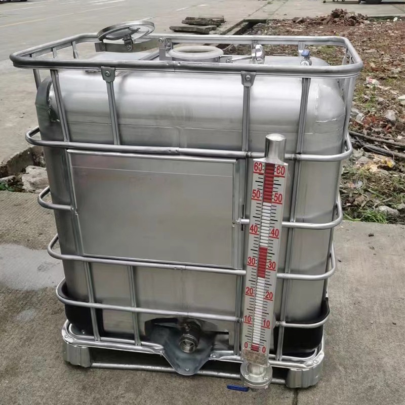 荣盛304不锈钢吨桶化工桶油桶大号一吨1000l不锈钢水箱储水罐方形
