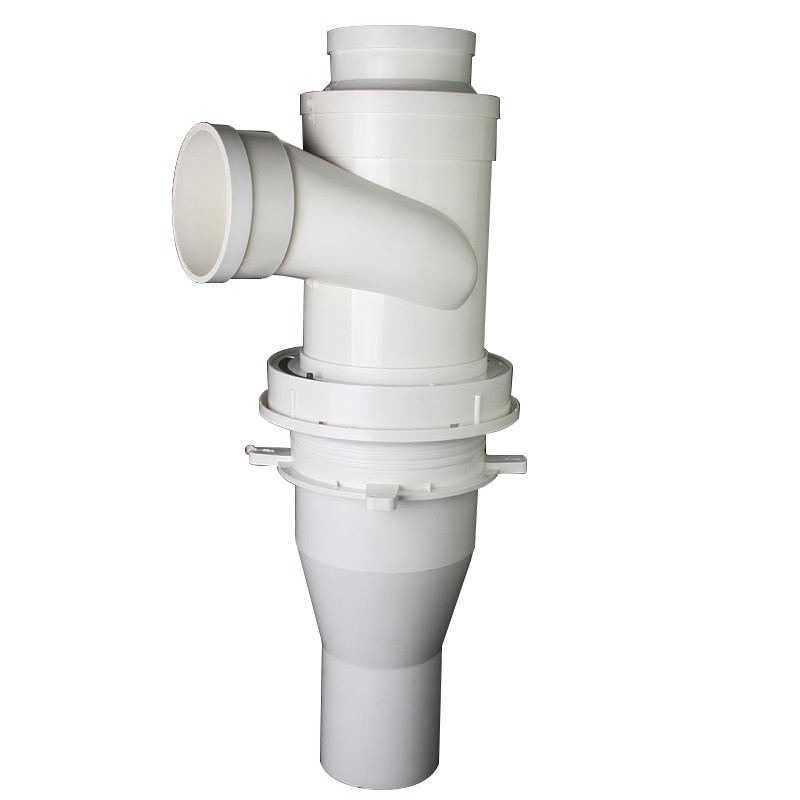 pvc排水管件可预埋带10积水处B理器 110旋流三通 内螺旋消音三通