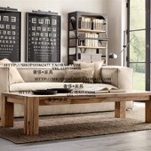 出口比利时法式 麻布软包单人双人三人沙发组合样板房家具 乡村风格