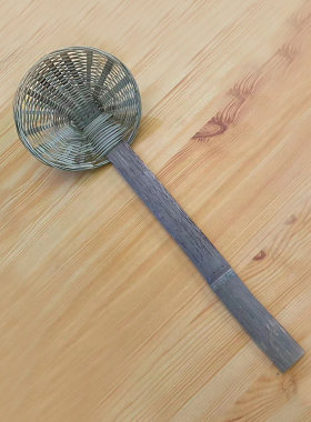 竹编竹漏勺火锅麻辣烫米粉烫勺面捞竹漏斗烫冒菜竹捞大号笊篱粉篱