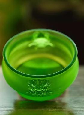 琉厅狮首耳炉桌面摆件家用璃客奉装LXQ饰线香焚香香插大明宣德供