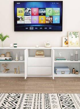 家简约现代电视柜客厅高用小柜户型轻奢极简款墙BID柜落地柜电视