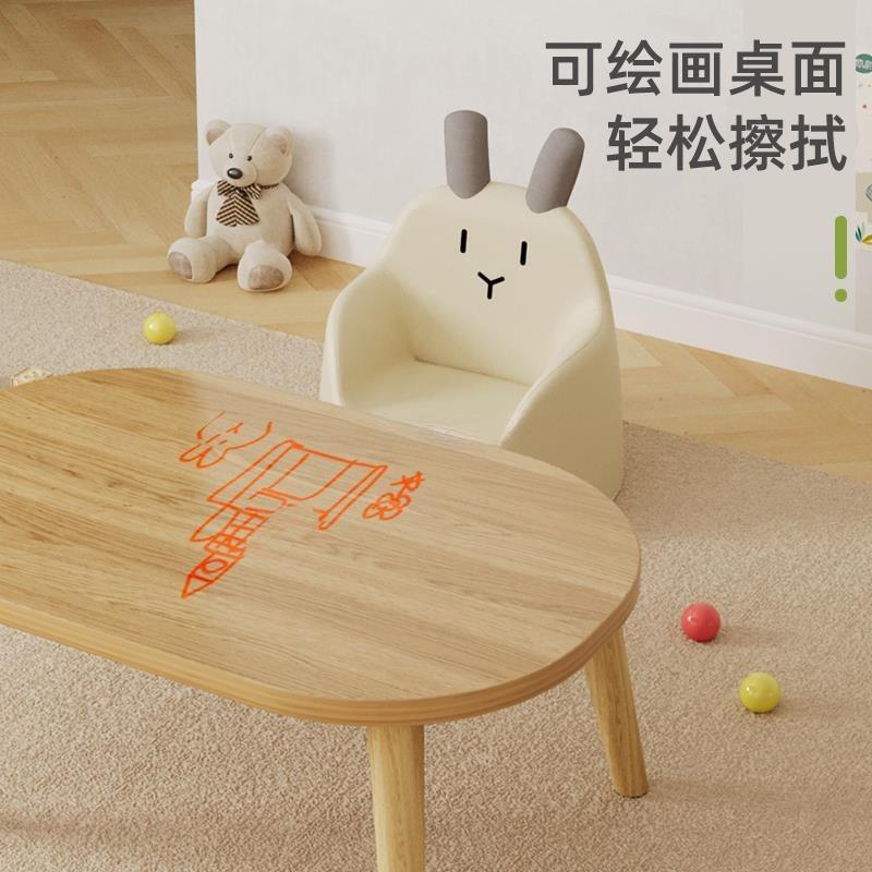 儿童子宝宝玩教具桌早幼儿园学生桌家BMGPWOMC桌用小书桌写字学习