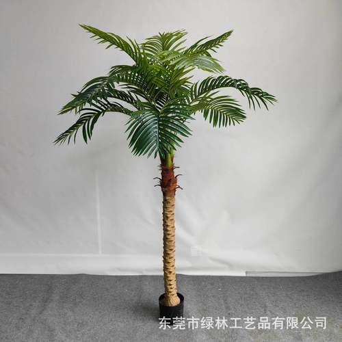 ZXH仿真葵绿植棕扇葵唐棕假树盆景摆内件装饰热带雨林植物厂室家