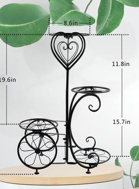 销欧直式铁艺多花架阳台花盆外置WSE物架室内绿萝肉吊兰花卉展示