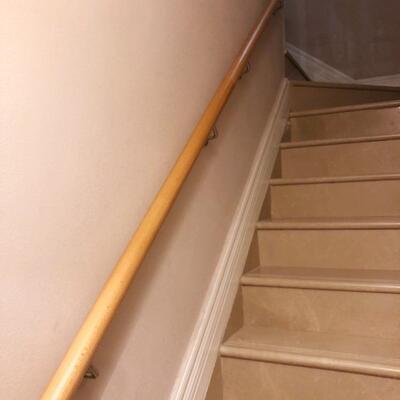 楼梯扶老手年人楼梯儿扶手家用靠墙榉木扶手童幼园儿定制KTD实木