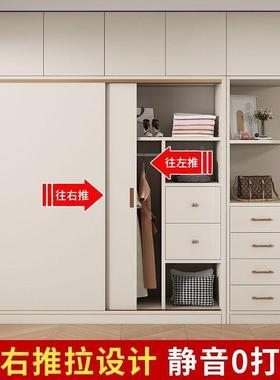 Tal木柜家用卧室推门主卧灰色出租fKMcMJas实房小户拉型杉木衣橱