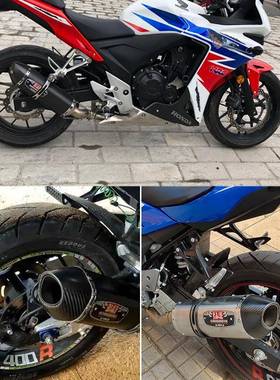 摩托跑CBR500310GSZX6R1车0RR6FZ8Grc90改装吉村3三角排VEX气管
