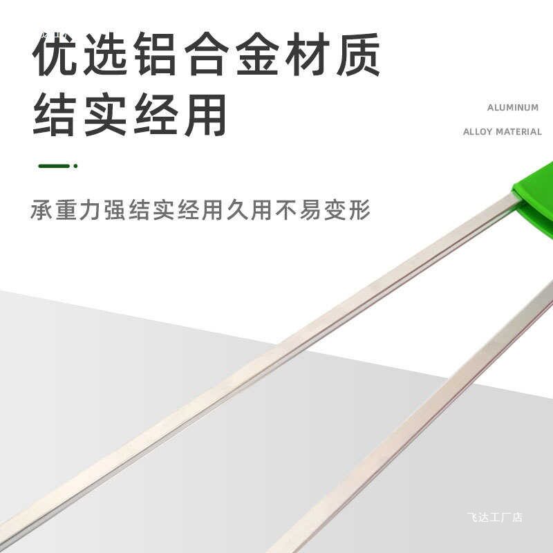 型双杆铝合金垃圾夹多功能取物器拾物器加长柄环卫垃圾钳子铁头