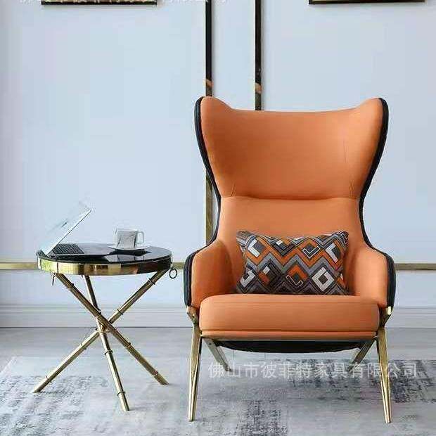 酒店客房休闲椅大厅休闲沙发椅单人沙发椅图片顺德简约休闲椅厂家