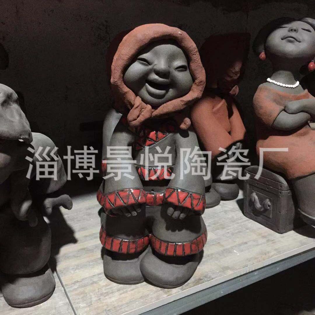 淄博泥塑 陶瓷泥人 陶艺摆件陶瓷艺术品民间工艺品 泥塑摆件