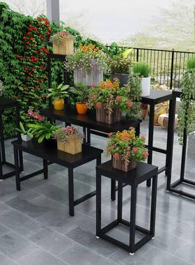 铁艺花架七件套手流水台捧花束花店架花小子落地橱窗花桌店NWS高