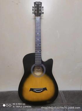 民单板木吉他38寸1寸Guita谣r新QJT38A手自学人入门级成练习吉他