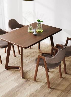 屋餐桌家用户型长方形桌子简F975SHST易出租小二人小饭桌饮餐商用
