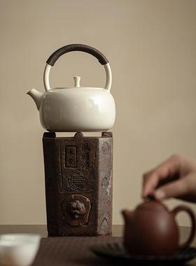 仿古煮茶电陶炉烧茶壶A8168花泡茶果茶茶器提梁壶茶炉家水用围炉