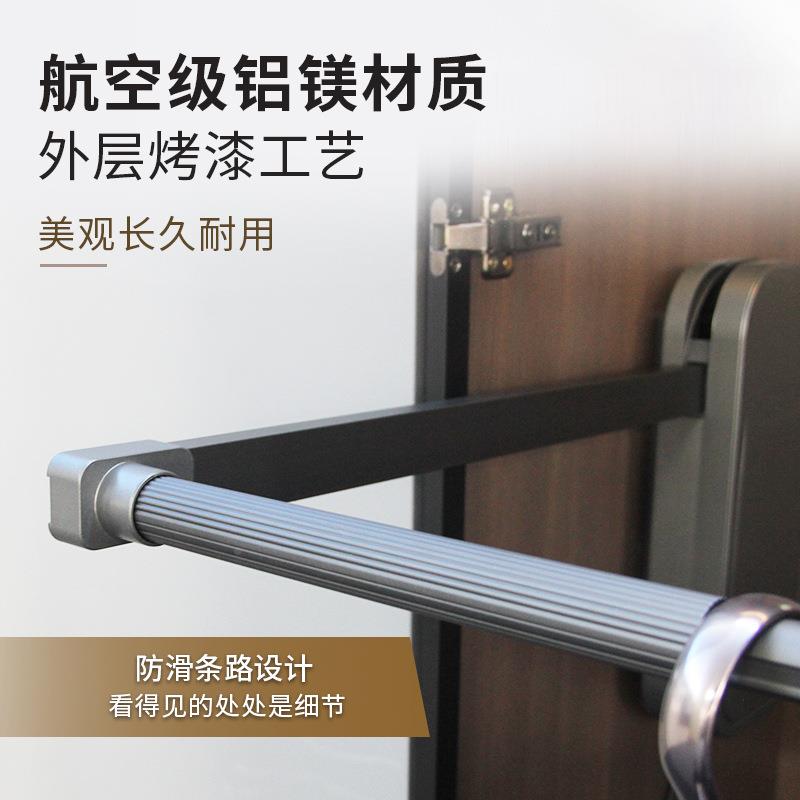 智能音电动升降衣杆衣柜语自动挂衣器触感电动挂衣衣应上升回摸位