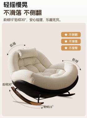 ?复7384台摇椅大人躺椅家用阳休闲单人厅客2025新款古懒人摇摇椅