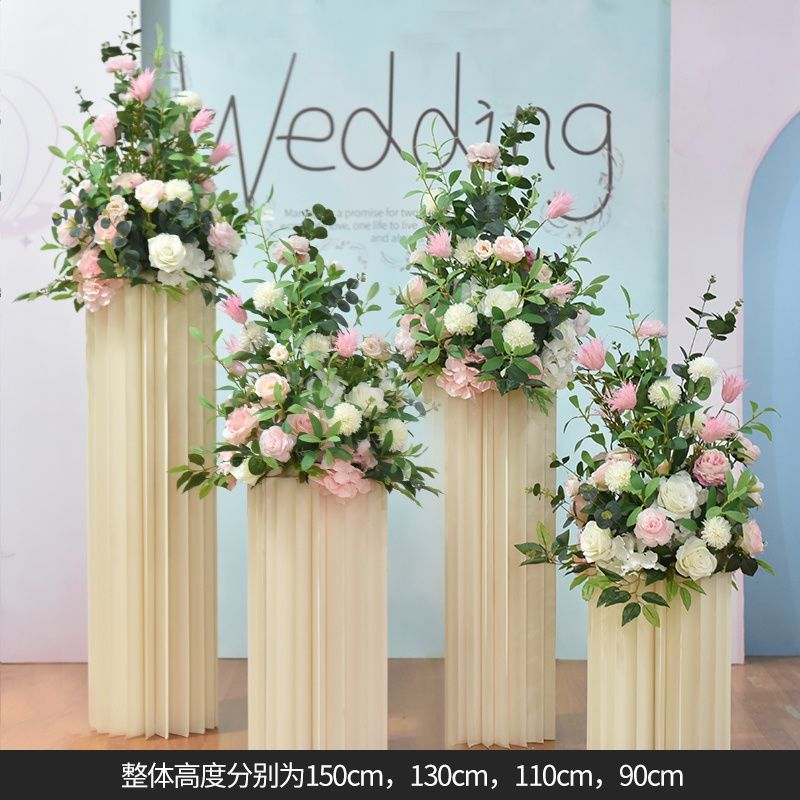 婚庆布置假花立柱花球