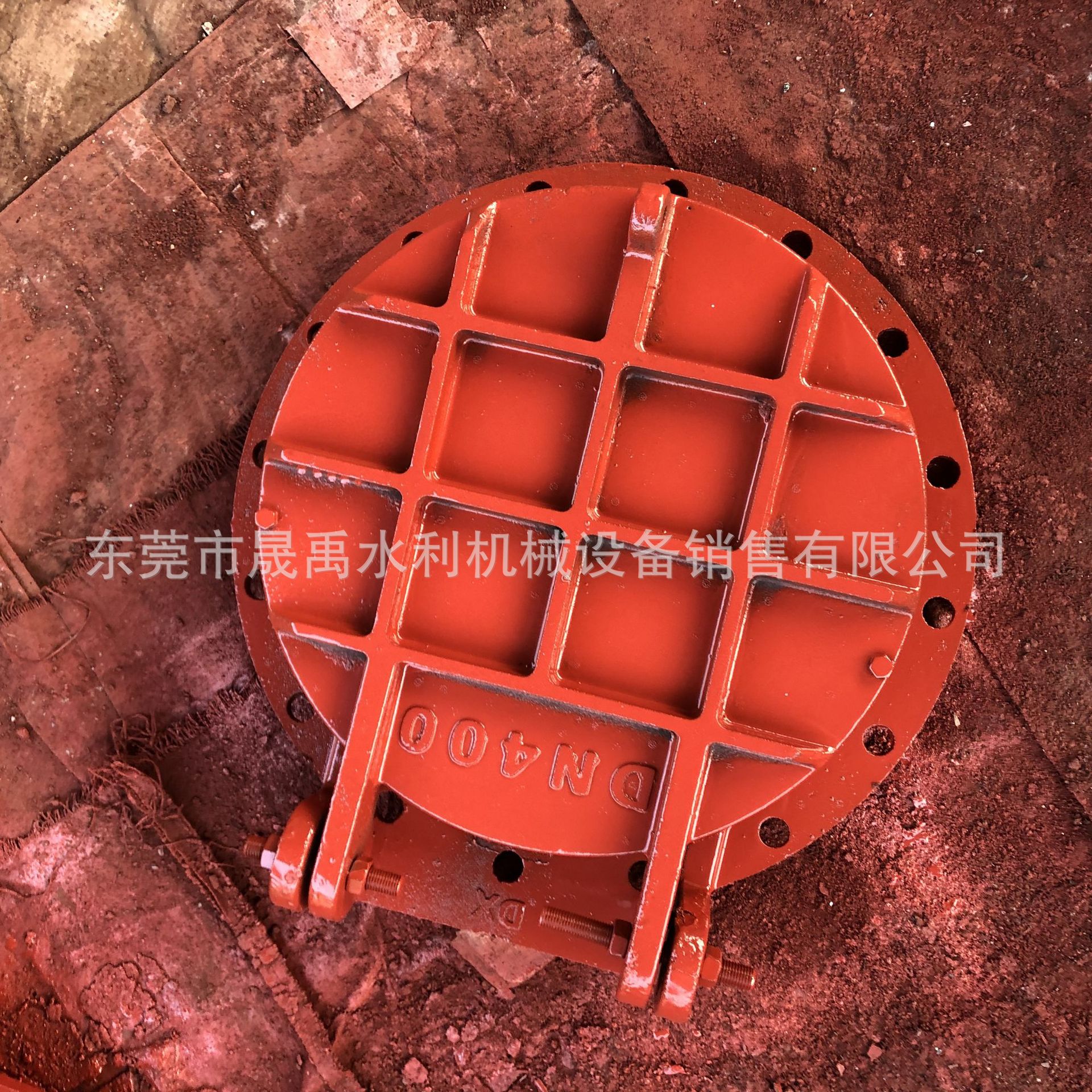 水利工程铸铁圆拍门启闭机防倒灌