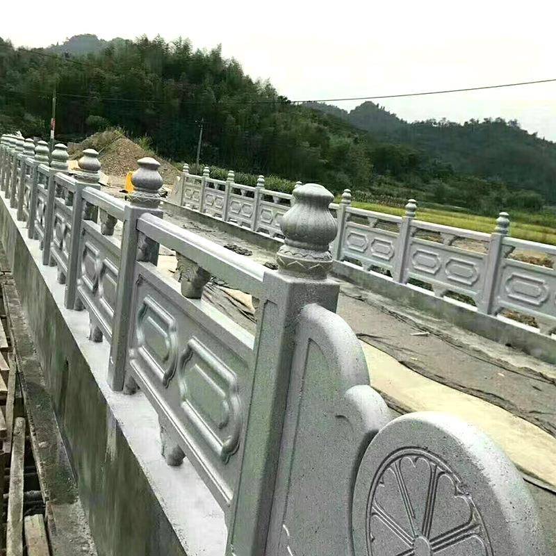 厂家景区生仿石如意护栏河护道栏建PAW筑栏杆立杆仿石栏杆如意产