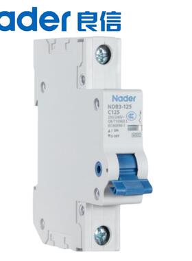 N4aderAIJ上气海良信NDB3-125型空开关家用1P2P小型断路器3PP微断