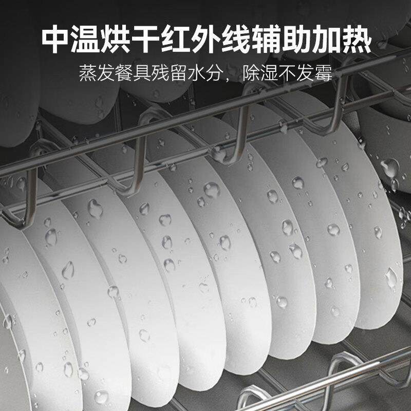 猛KAQ带世商用茶水消毒柜大理石台面多功餐柜双门抽屉能ZTP300-边