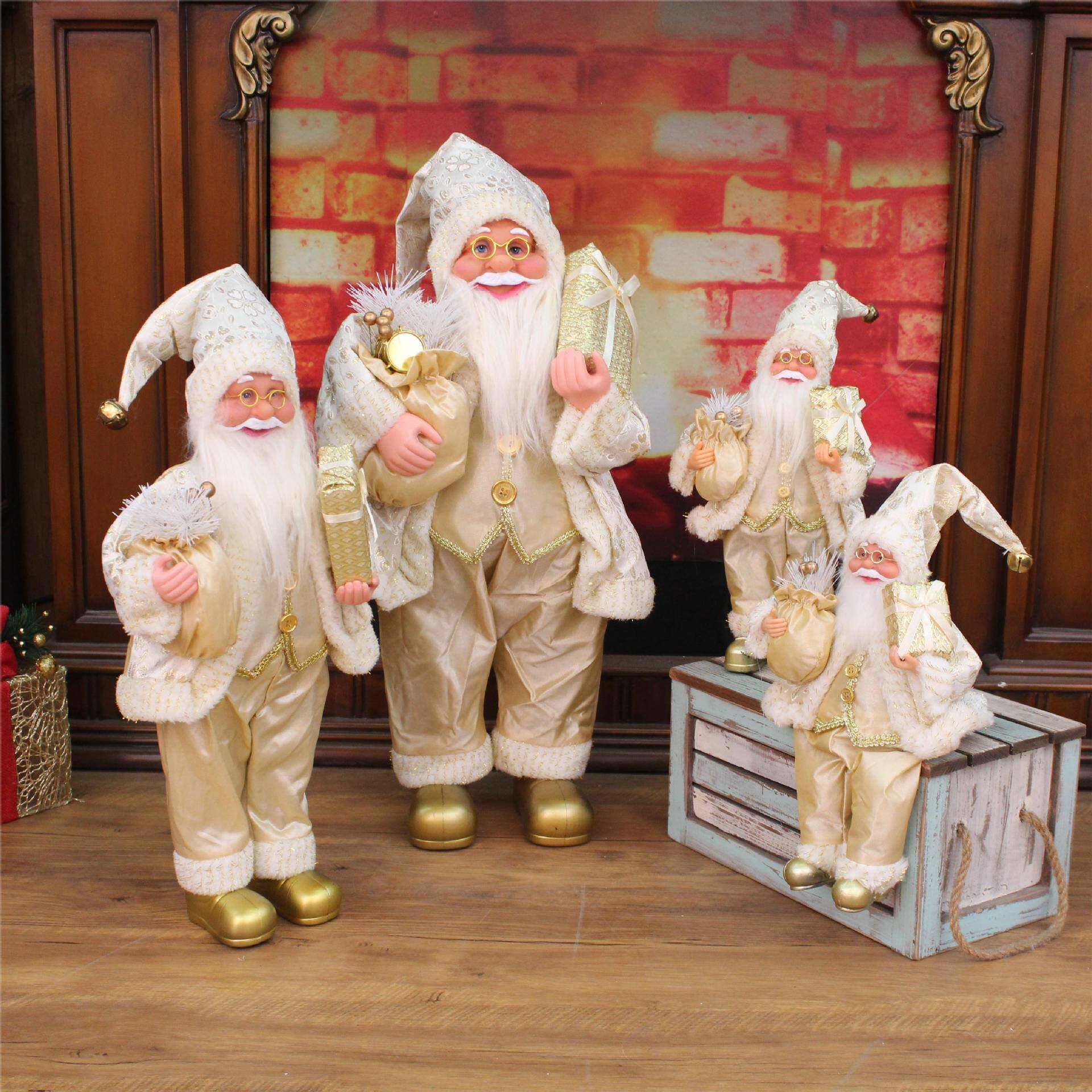 2寸60厘米4站白胡子圣诞老人公仔无品牌/圣诞姿节装饰品号圣大诞