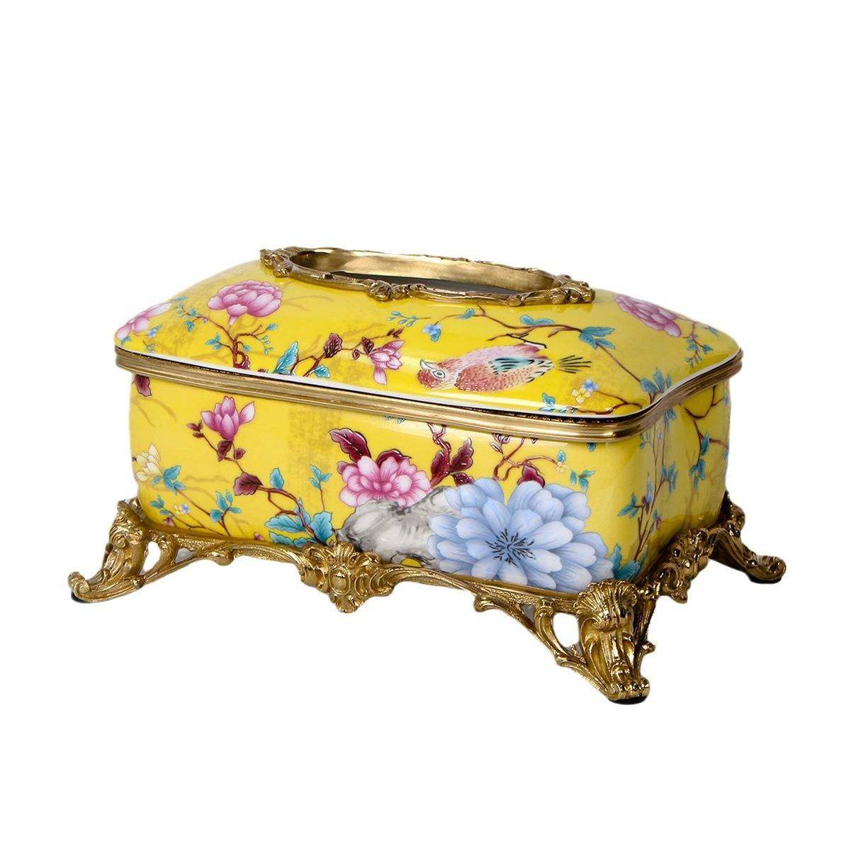 东顿庄园美式复古纸巾盒黄色高档铜配陶瓷手工抽纸盒客厅桌面摆件,玩具/童车/益智/积木/模型,垂直悬浮玩具,淘宝优惠券,粉丝福利购,淘宝优惠卷