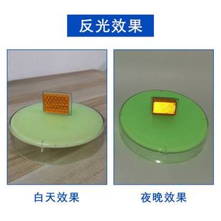 塑料柱帽式反光夜光轮廓标护栏警示柱高速公路圆形附着式轮廓标