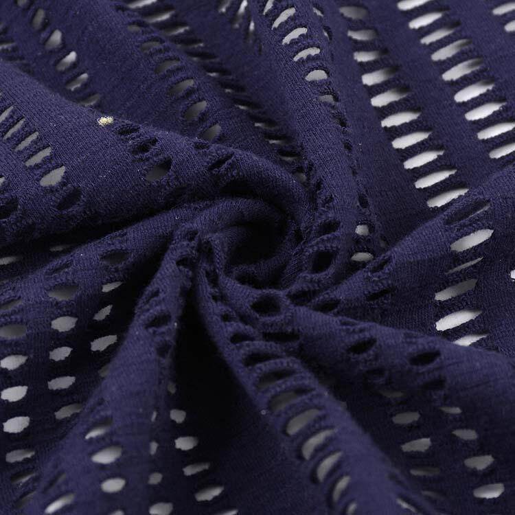 无品牌/BCI认证针外用棉纶涤面料CVC素色提花布织于制作裙装