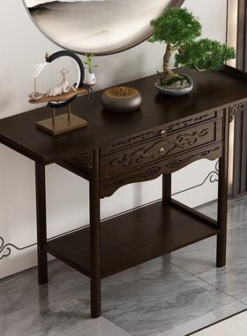 家入用中台式玄BBZ关柜户正对门条客厅墙边几装饰柜置物隔断柜