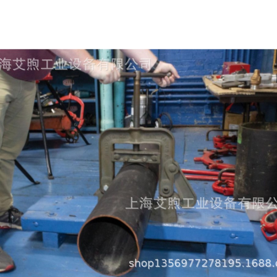 大管径1-1/2-12寸龙门管子钳 重负荷轭架式龙门管钳 重型管子台钳