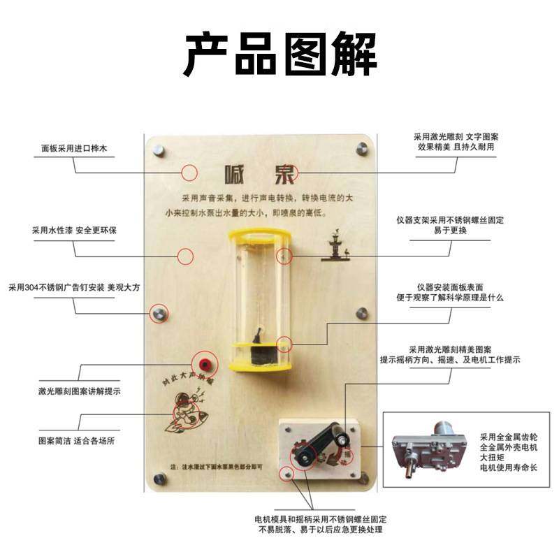 科技互动墙幼儿园小学壁挂式实木科学墙面玩具实验科技馆科普器材