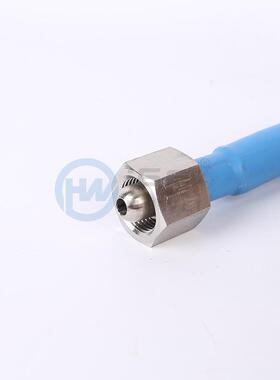 沪威牌不锈钢高金属压软温48883波纹管保低带弹簧蓝色护套