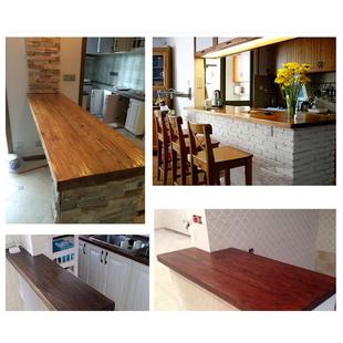 实木可板订隔板面F956M887板可订面板桌面台板榆木木板办公台吧面