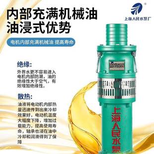 STLSRSC上海人水民QY系列80V油充式 潜家用抽水泵高扬程喷3泉农用
