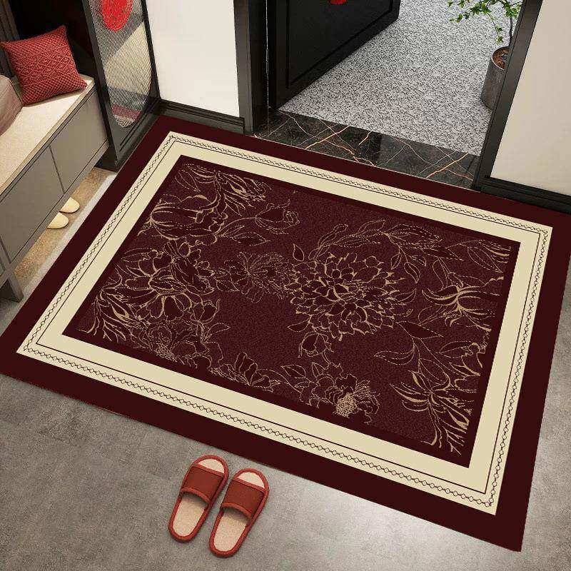 中古轻奢比利无品牌/绒入户新门地垫客厅时毯地居大门口乔