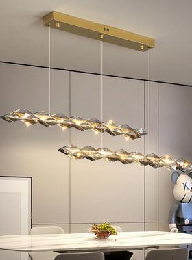 轻奢水意DD943晶吊灯现代简约意式高档厅灯卧室高书客房灯创档餐